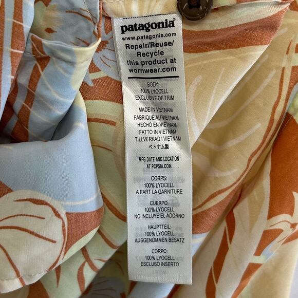 Patagonia Short Sleeved Pataloha Dress NWT Women's Sz XS Floral Hawaiian Mini - Picture 8 of 9